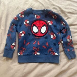 Marvel Blue and Red Spider-Man Sweatshirt